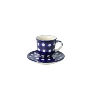 Filiżanka i spodek Ceramika Artystyczna Bolesławiec espresso V 0,06 L B10 dek70AX