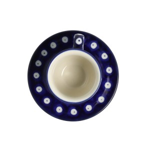 Filiżanka i spodek Ceramika Artystyczna Bolesławiec espresso V 0,06 L B10 dek70AX