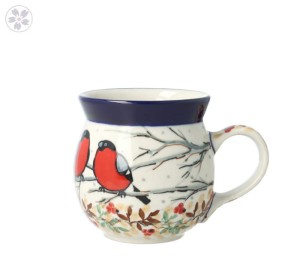 Kubek Ceramika Artystyczna Bolesławiec czeski mały V 0,2 L K005 dekU4908