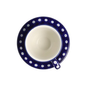 Filiżanka i spodek Ceramika Artystyczna Bolesławiec V 0,2 L B66 dek70AX