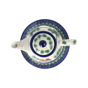 Czajnik z filiżanką Ceramika Artystyczna Bolesławiec V 0,6 L C01 DEKU4998