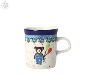 Kubek Ceramika Artystyczna Bolesławiec mini V 0,15 L K328 dekU4885