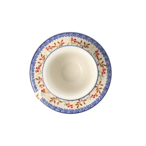 Filiżanka i spodek Ceramika Artystyczna Bolesławiec do herbaty V 0,18 L F770K dekU4908