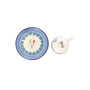 Filiżanka i spodek Ceramika Artystyczna Bolesławiec espresso V 0,06 L B10 dek3328X