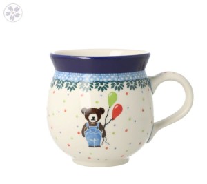 Kubek Ceramika Artystyczna Bolesławiec czeski V 0,35 L K070 dek3328X