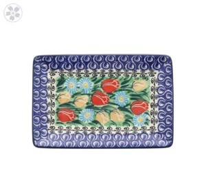 Tacka Ceramika Artystyczna Bolesławiec sushi C27 dekU4475