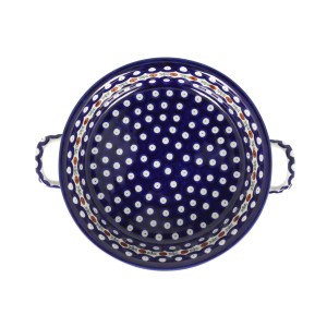 Rondel Ceramika Artystyczna Bolesławiec 23 cm C39 dek70X