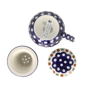 Kubek do ziół Ceramika Artystyczna Bolesławiec V 0,4 L C47 dek70X