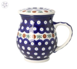 Kubek do ziół Ceramika Artystyczna Bolesławiec V 0,4 L C47 dek70X