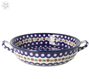 Rondel Ceramika Artystyczna Bolesławiec 23 cm C39 dek70X