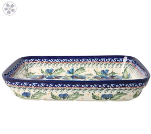 Półmisek do zapiekania 19,5 x 25,5 cm Bolesławiec GU370DEK277Art