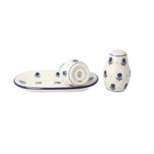 Solniczka i pieprzniczka Ceramika Artystyczna Bolesławiec komplet S131 dek135X
