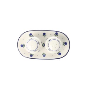 Solniczka i pieprzniczka Ceramika Artystyczna Bolesławiec komplet S131 dek135X