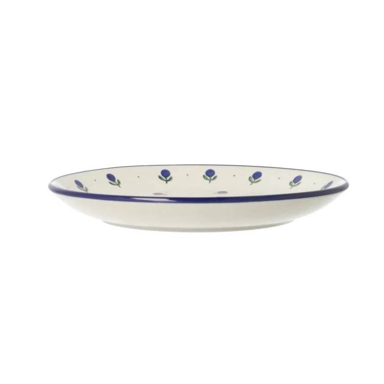 Talerz Ceramika Artystyczna Bolesławiec płaski obiadowy Ø 24 cm T266 dek135X