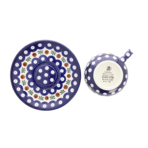 Filiżanka i spodek Ceramika Artystyczna Bolesławiec do kawy V 0,2 L F768K dek70X