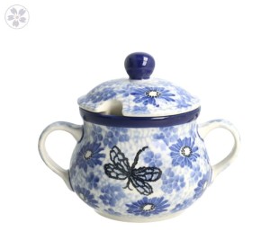 Serwis kawowo herbaciany dla 4 osób Ceramika Artystyczna Bolesławiec dek2999X