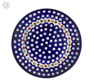 Talerz Ceramika Artystyczna Bolesławiec płaski obiadowy Ø 24 cm T266 dek70X