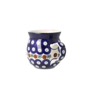 Kubek czeski mały V 0,2 L Ceramika Artystyczna Bolesławiec K005 dek70X