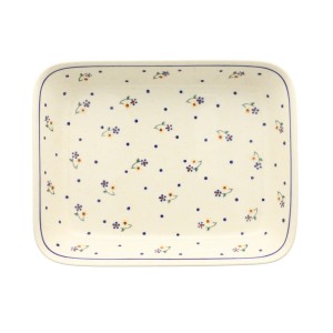 Półmisek do zapiekania 19,5 x 25,5 cm Bolesławiec GU370DEK111
