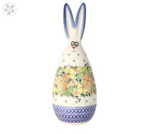 Big rabbit 30 cm Jaskier Galia  Bolesławiec Pottery