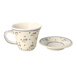 Filiżanka i spodek Ceramika Bolesławiec V 0,24 L GU1802DEK111