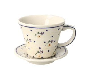 Filiżanka i spodek Ceramika Bolesławiec V 0,24 L GU1802DEK111