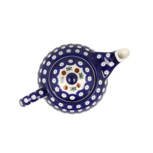 Czajnik do herbaty Sitko V 0,9 L Ceramika Artystyczna Bolesławiec E22 dek70X