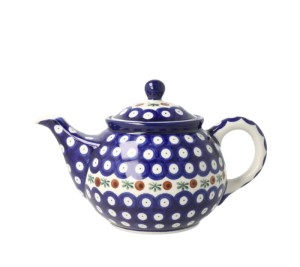 Czajnik do herbaty Sitko V 0,9 L Ceramika Artystyczna Bolesławiec E22 dek70X