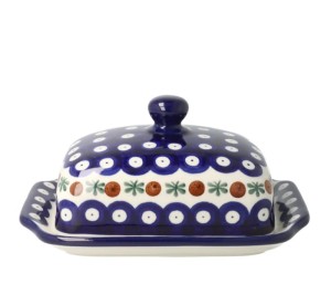 Maselnica kostka masła Ceramika Artystyczna Bolesławiec M295 dek70X