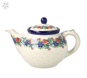 Serwis kawowo herbaciany dla 4 osób Ceramika Artystyczna Bolesławiec dek1535X