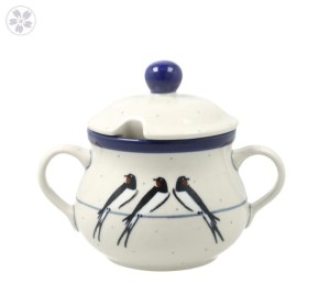 Serwis kawowo herbaciany dla 4 osób Ceramika Artystyczna Bolesławiec dekU4831