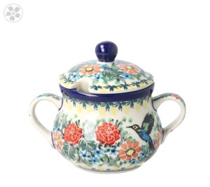 Serwis kawowo herbaciany dla 4 osób Ceramika Artystyczna Bolesławiec dekU3357