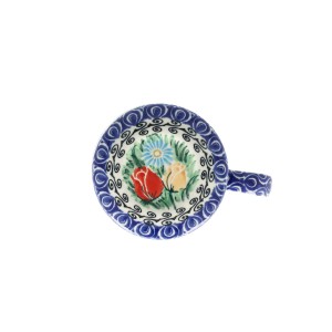 Kubek do ziół z sitkiem V 0,4 L Ceramika Artystyczna Bolesławiec C47 dekU4475