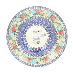 Talerz do makaronu Ceramika Artystyczna Bolesławiec D86 dekU4475
