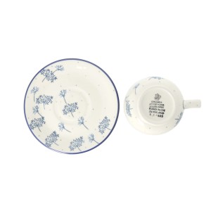 Filiżanka i spodek do kawy V 0,2 L Ceramika Artystyczna Bolesławiec F768K dek2812X