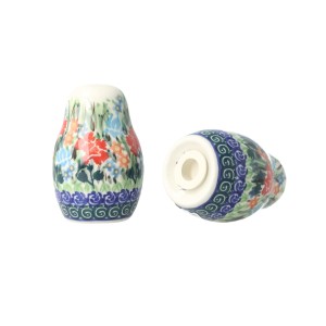 Solniczka i pieprzniczka Ceramika Artystyczna Bolesławiec komplet S131 dekU3195