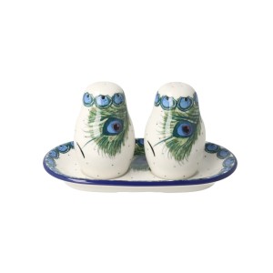 Solniczka i pieprzniczka Ceramika Artystyczna Bolesławiec komplet S131 dek2127X