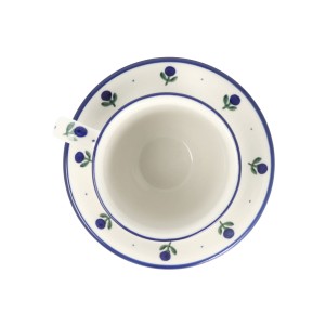 Filiżanka i spodek V 0,2 L Ceramika Artystyczna Bolesławiec B66 dek135X