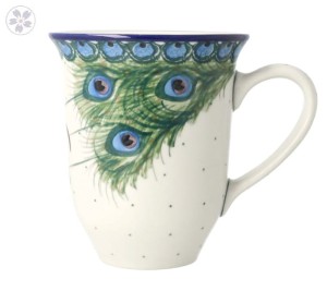 Kubek Latte V 0,45 L Ceramika Artystyczna Bolesławiec K826 dek2127X