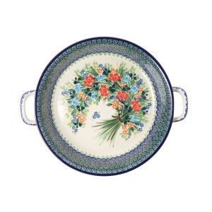 Rondel Ceramika Artystyczna Bolesławiec 23 cm C39 dekU3195