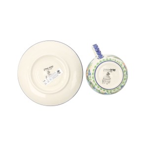 Filiżanka i spodek do kawy V 0,2 L Ceramika Artystyczna Bolesławiec F768K dekU3195