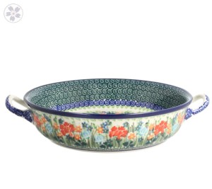 Rondel Ceramika Artystyczna Bolesławiec 23 cm C39 dekU3195