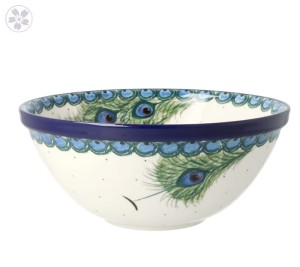 Miska do sałatek V 1 L Ceramika Artystyczna Bolesławiec M057 dek2127X