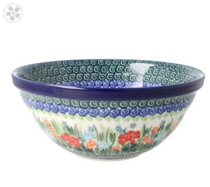 Miska do sałatek V 1 L Ceramika Artystyczna Bolesławiec M057 dekU3195