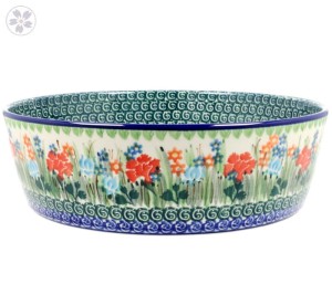 Miska Ceramika Artystyczna Bolesławiec na owoce V 2,0 L F32 dekU3195