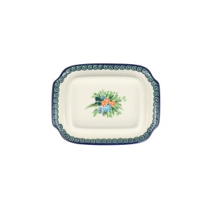 Maselnica Ceramika Artystyczna Bolesławiec kostka masła M295 dekU3195