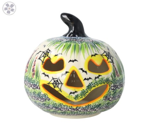 Lampion dynia wys. 14 cm Halloween Nietoperze Galia