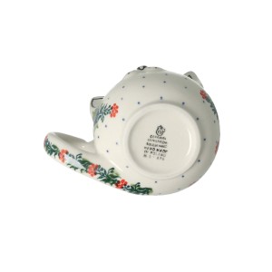 Filiżanka i spodek kotek V 0,25 L Ceramika Artystyczna Bolesławiec H16 dek1535X