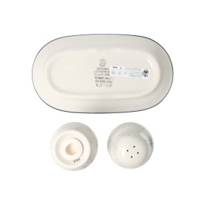 Solniczka i pieprzniczka Ceramika Artystyczna Bolesławiec komplet S131 dek2812X