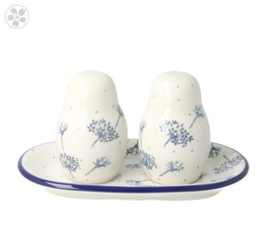 Solniczka i pieprzniczka Ceramika Artystyczna Bolesławiec komplet S131 dek2812X